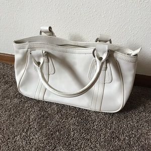 Vintage cream leather Nordstrom purse